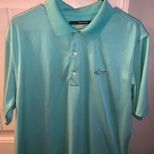 Greg Norman Tonal Print Playdry golf polo